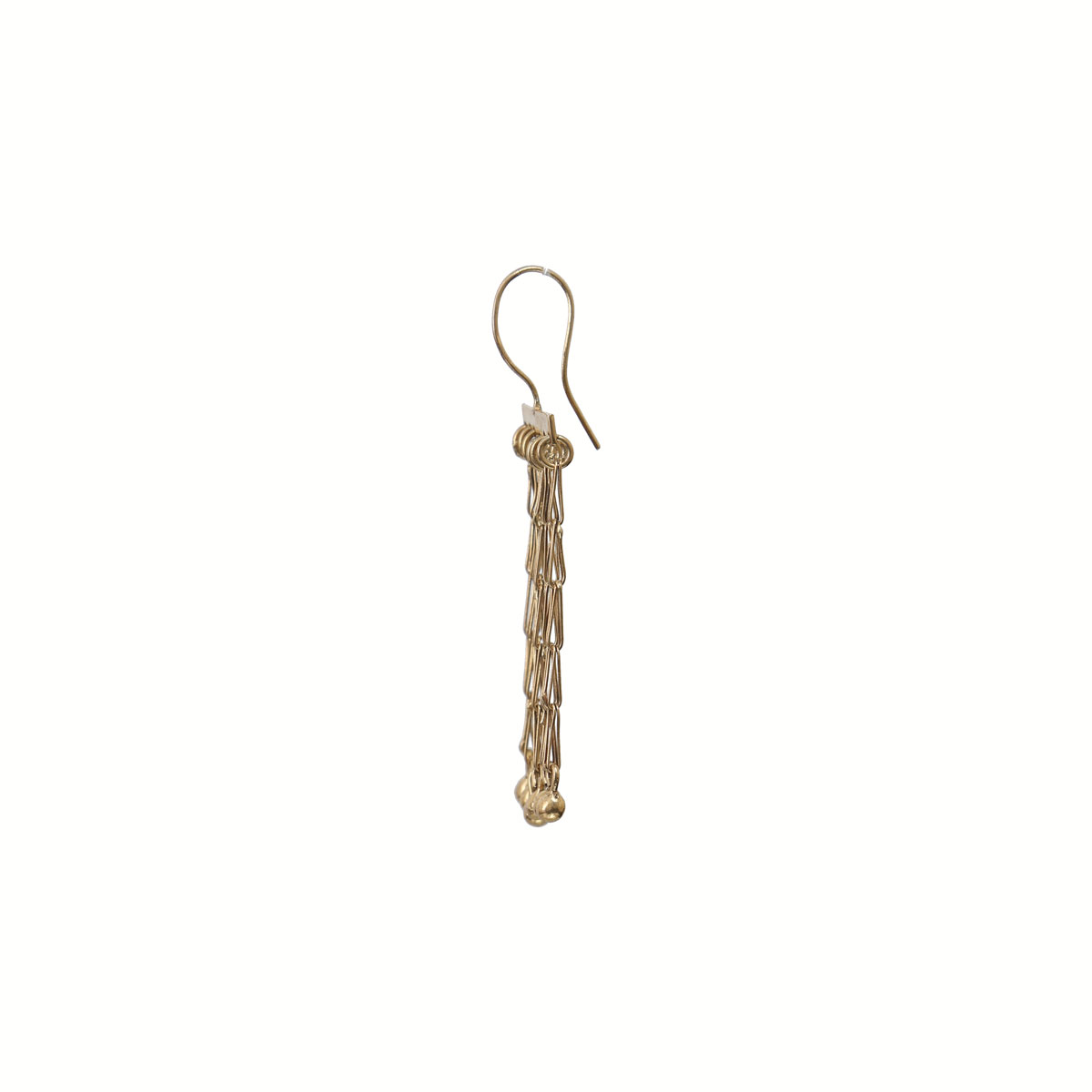 Turkmen Gold Plated Earrings | Wire-Hook Drop Earrings