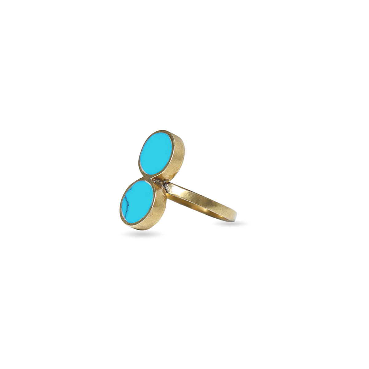 Blue Turquoise Stone Jewelry Set | Silver Pendant, Ring & Bracelet