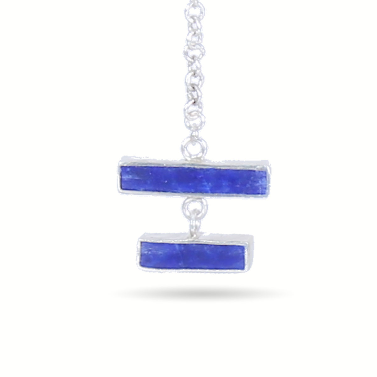 Lapis Stone Drop Earrings | Silver Shoulder Earrings 