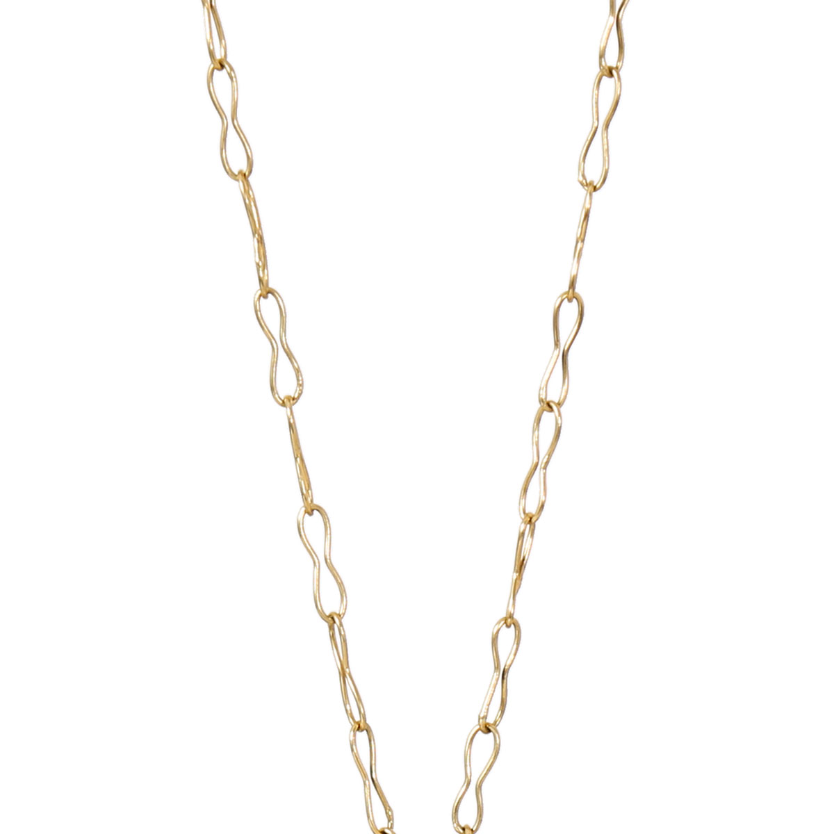 Lapis Antique Design Brass Necklace | Gold Plated Chain Locket 