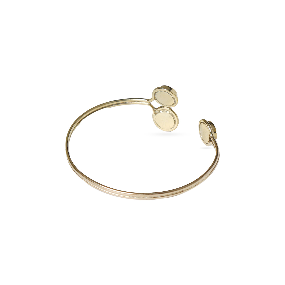 Lapis Gold Plated Bracelet | Three-Stone Cuff Bracelet