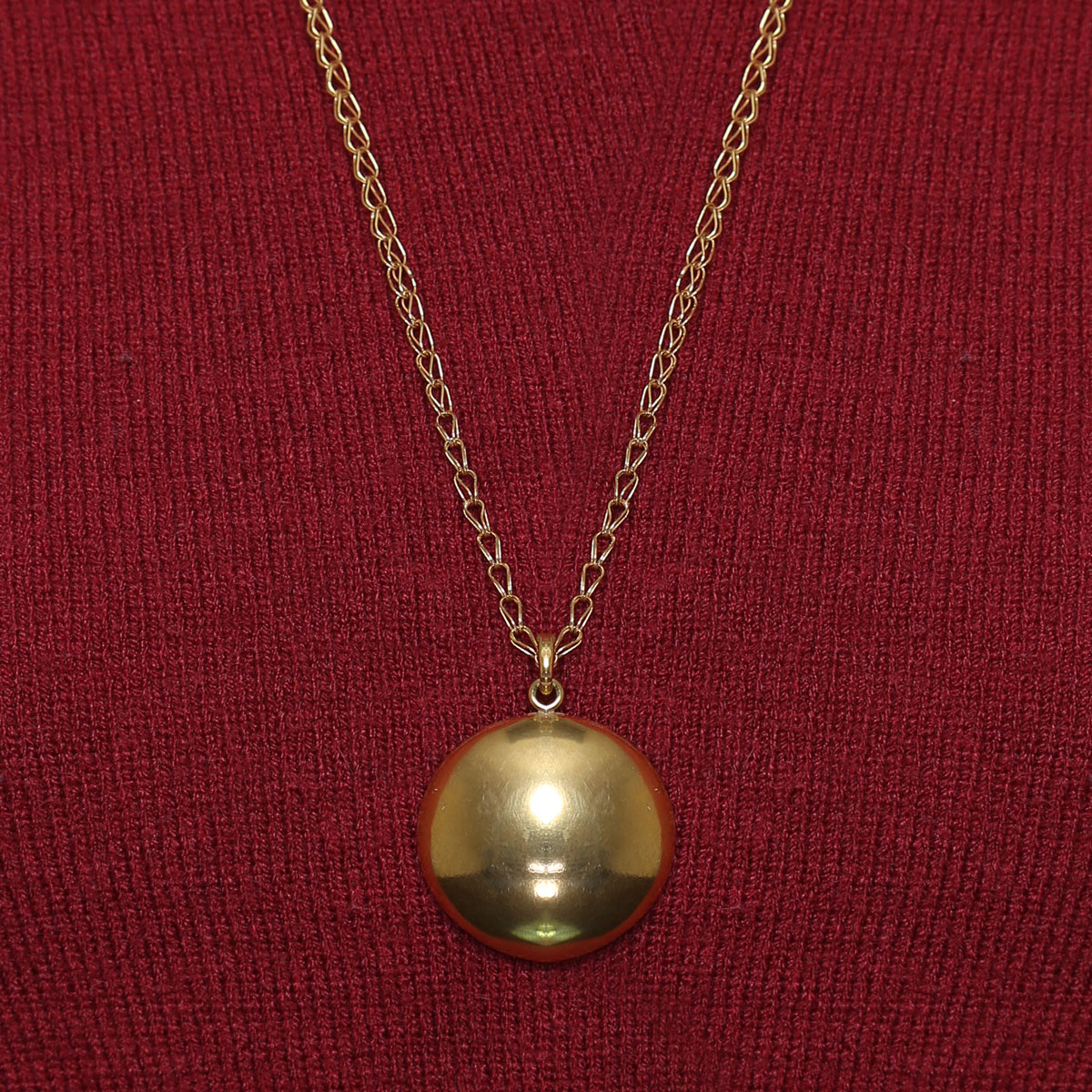 Gold Plated Pendant Necklace | Drop Chain Locket