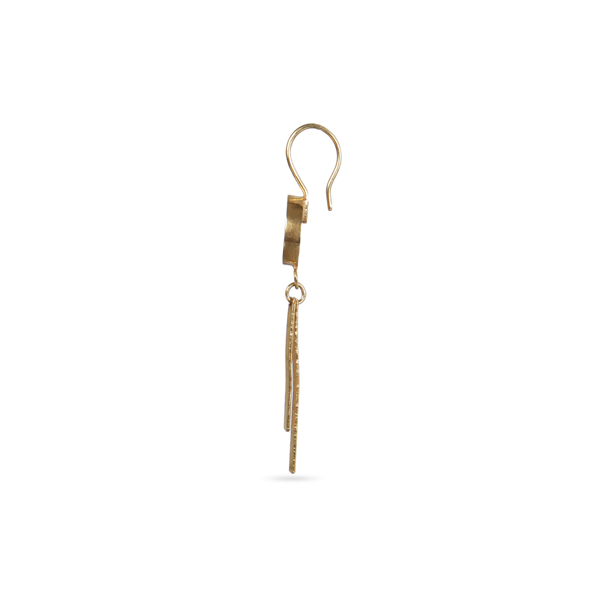 Blue Lapis Stone Earring | Gold Plated Dangle Earrings