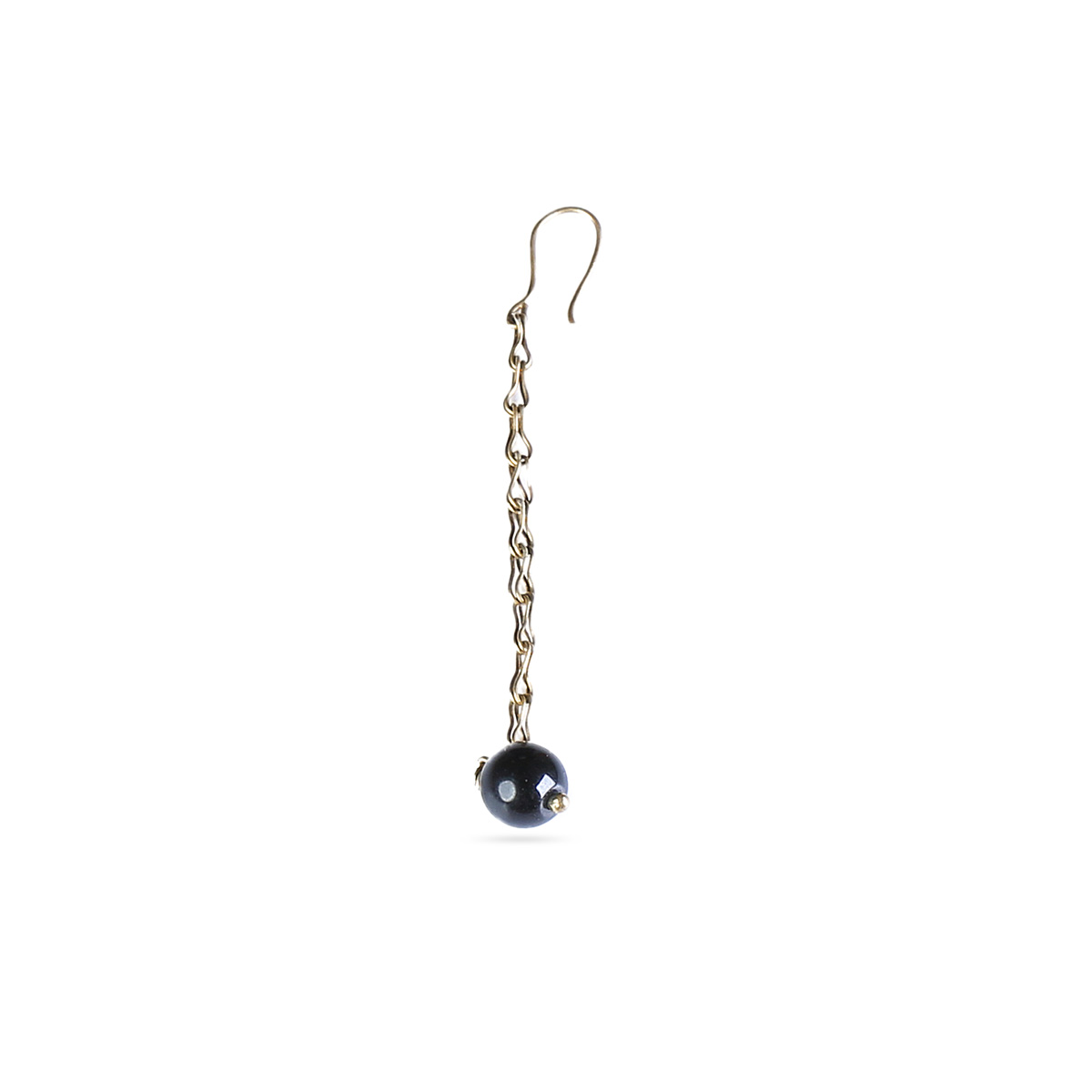 Black Agate Gold Plated Jewelry Set | Beaded Choker Necklace, Earrings & Bracelet  