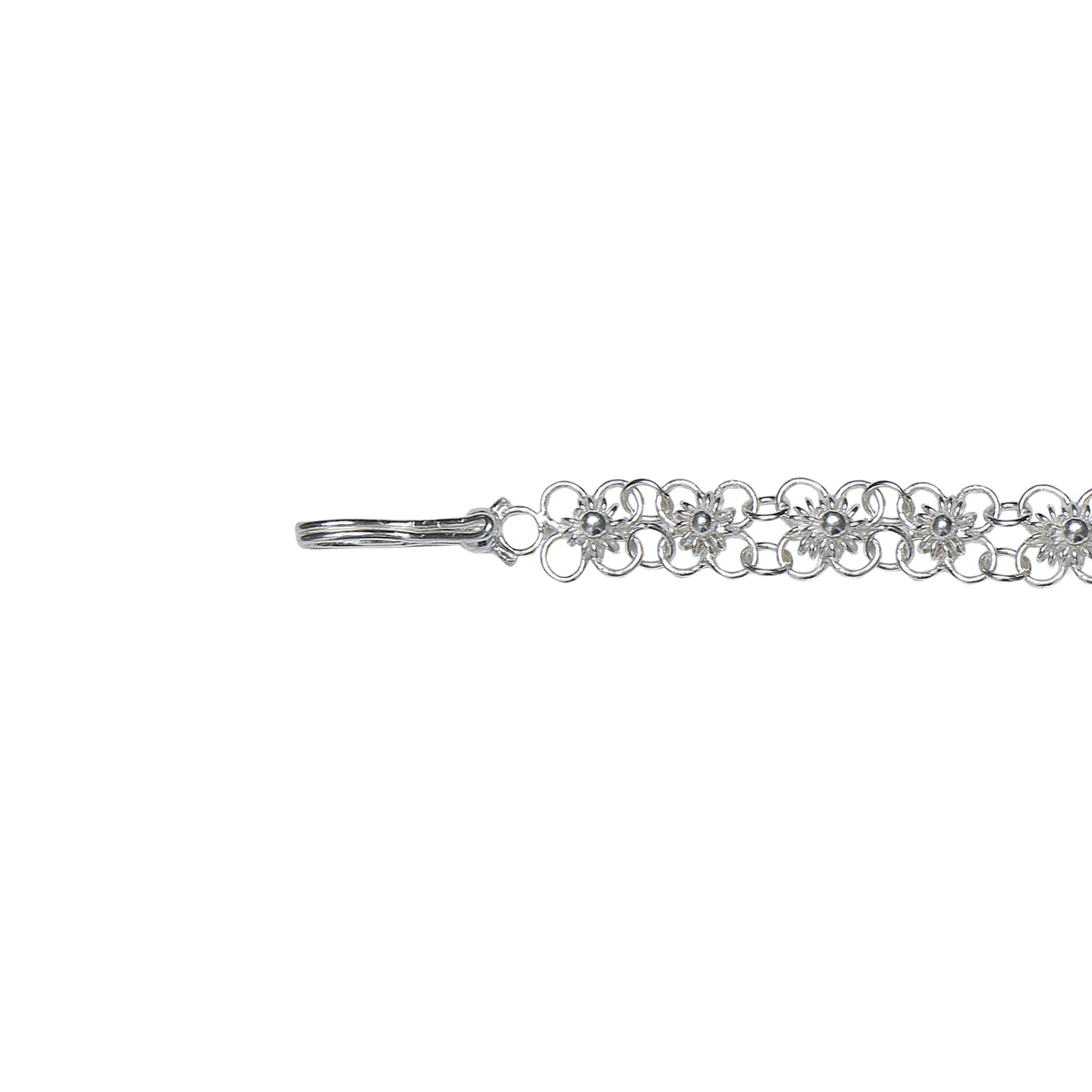 Flower Style Bracelet | Silver Chain Bracelet