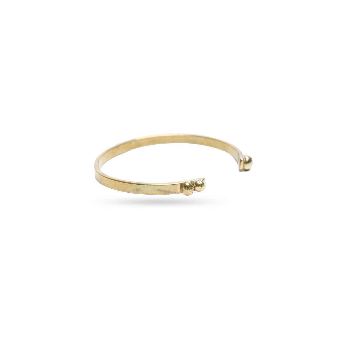 Gold Plated Open Cuff Bracelet | Brass Bangle Bracelet 