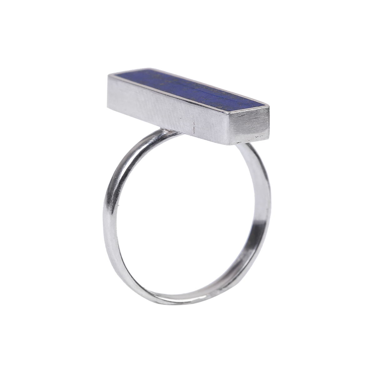 Lapis Lazuli Stone Jewelry Set | Rectangle Pendant, Earrings & Ring