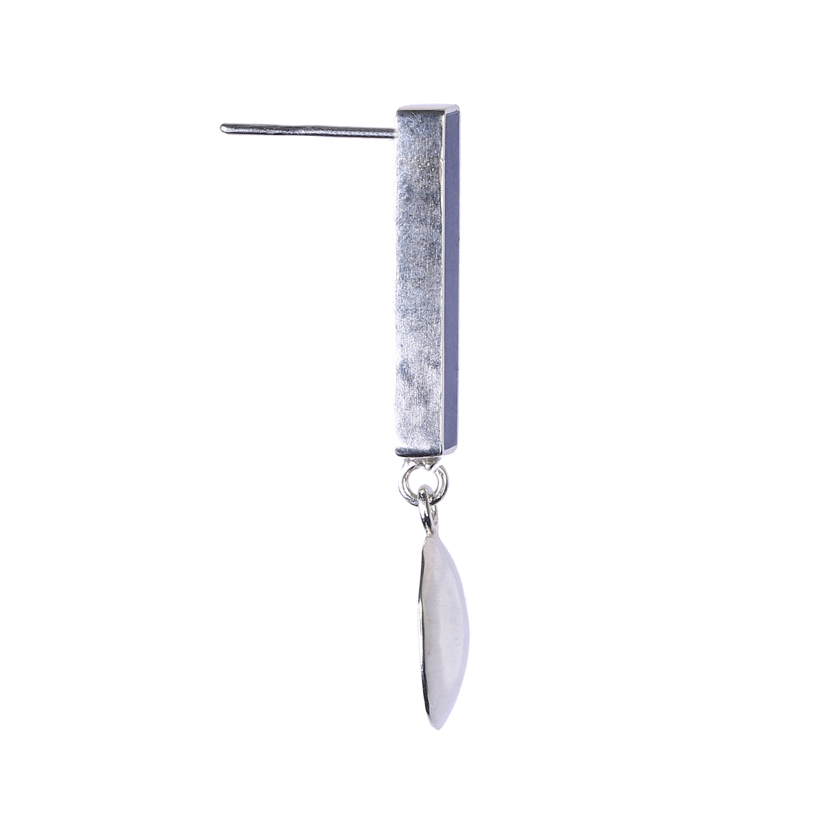 Lapis Lazuli Rectangle Earrings | Silver Drop Dangle Earrings 