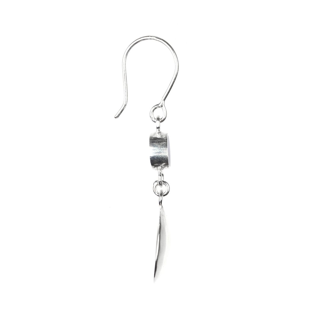 Lapis Lazuli Silver Dangle Earrings | Drop Wire-Hook Earrings