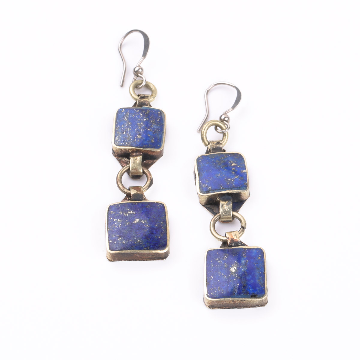 Lapis Lazuli Earrings | Dangle Silver Earrings
