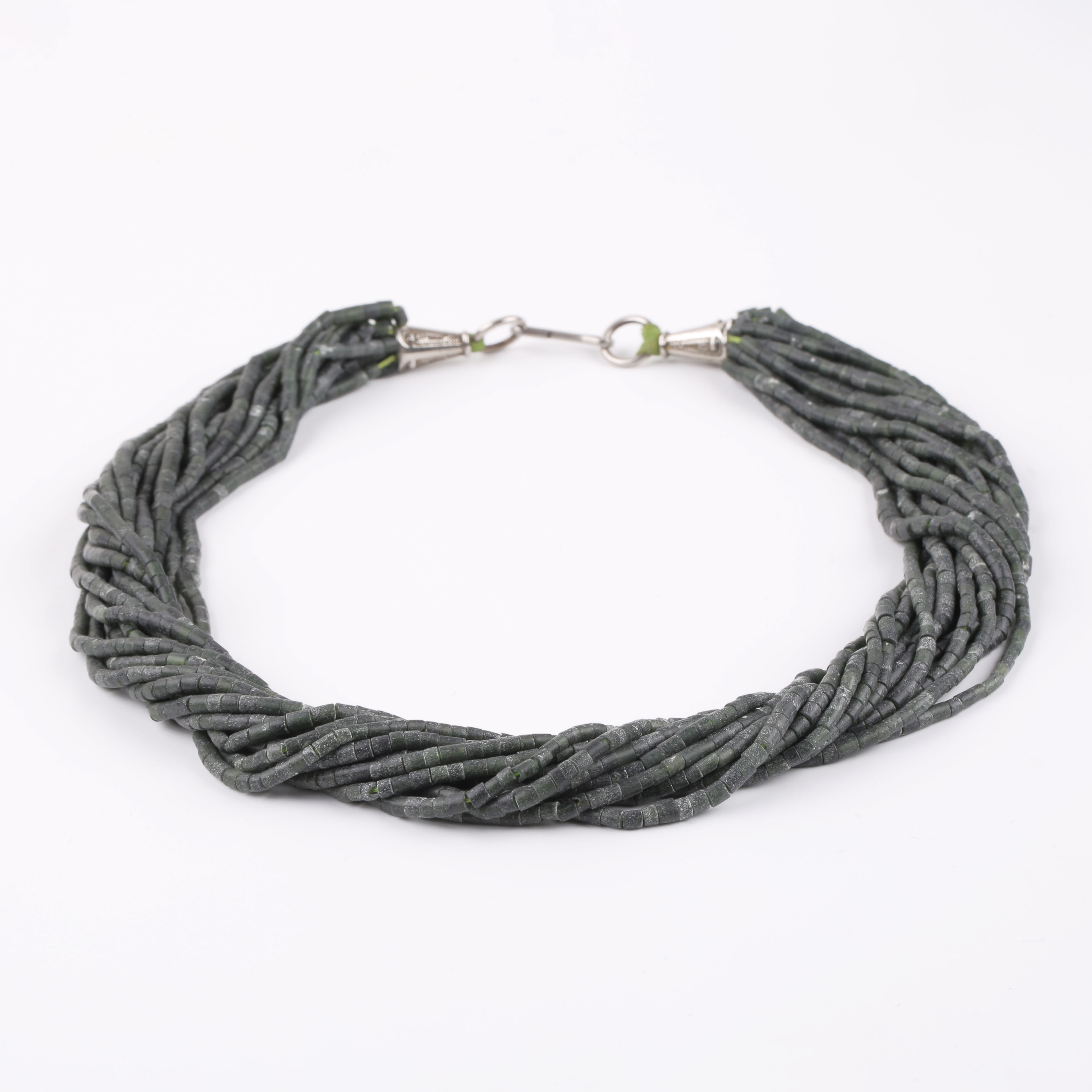 Jade Stone Necklace | Twisted Necklace