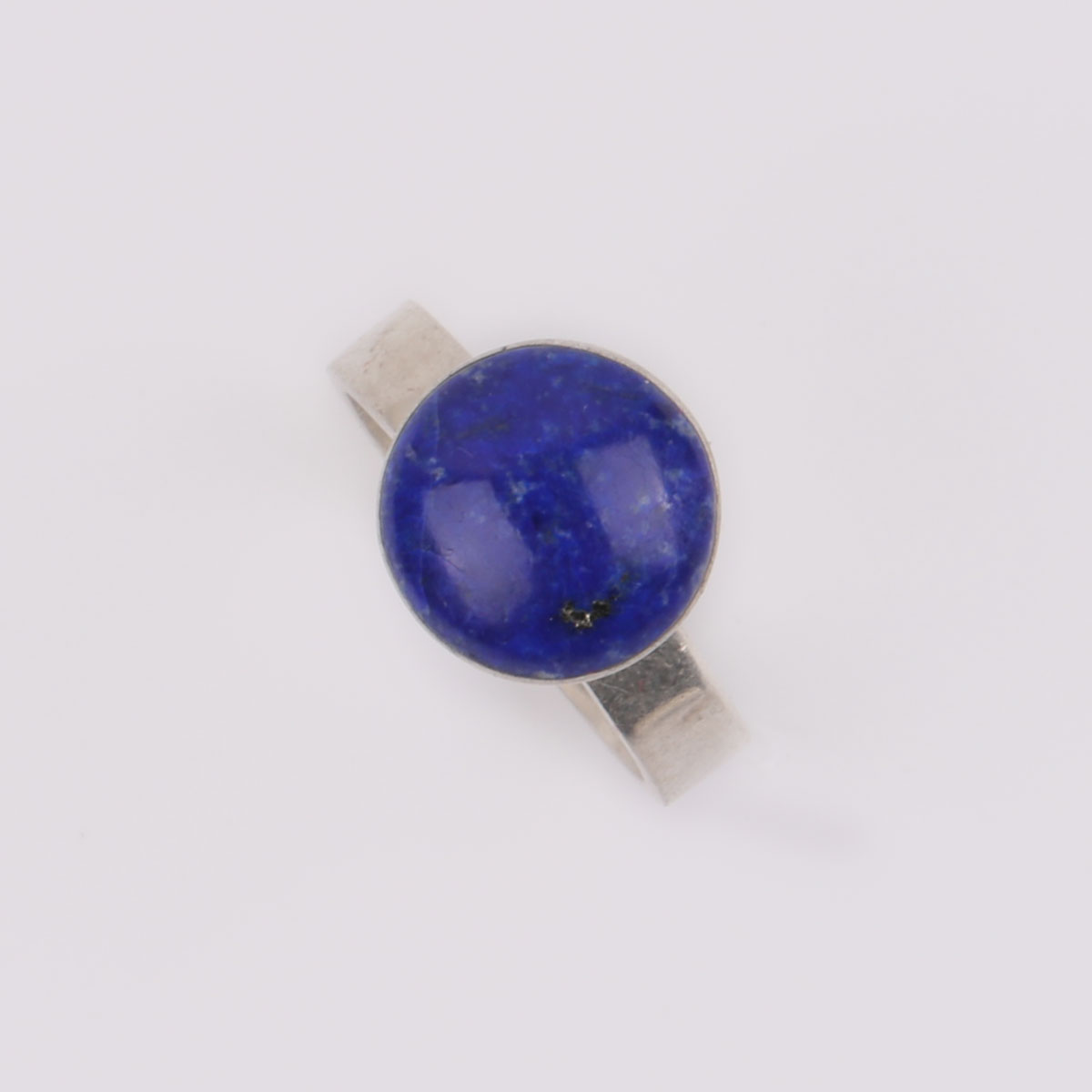 Lapis Lazuli Ring | Silver Round Ring