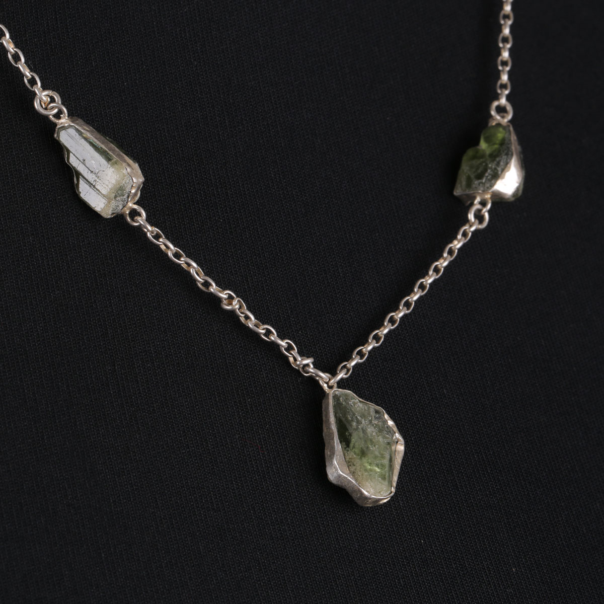 Chain Silver Locket | Beruj Stone Pendant