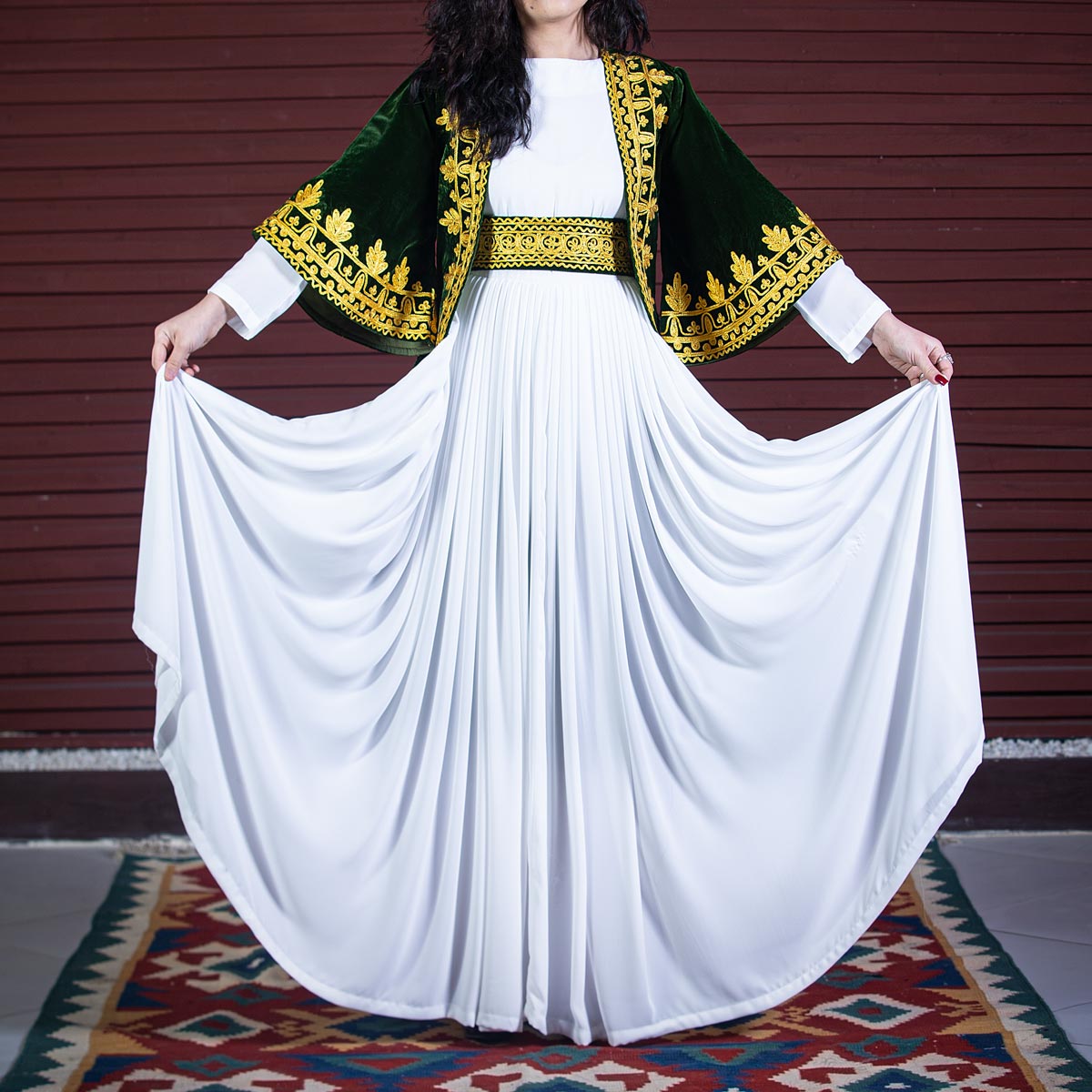 Afghan Long Dress with Chermadozi Coat