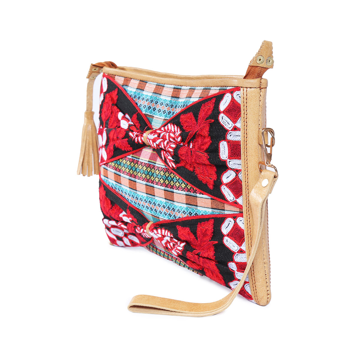 Leather Pouch Style Shoulder Bag | Zipped Bag  