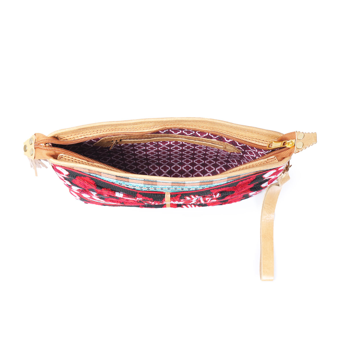 Leather Pouch Style Shoulder Bag | Zipped Bag  