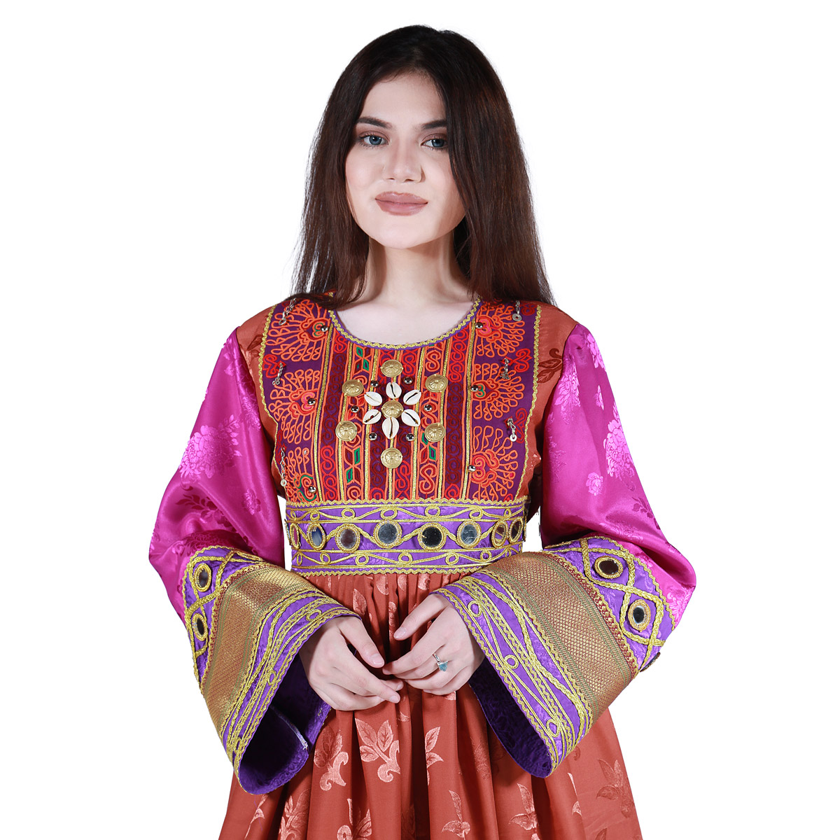 Squash Kochi Bead Embroidered Afghani Dress