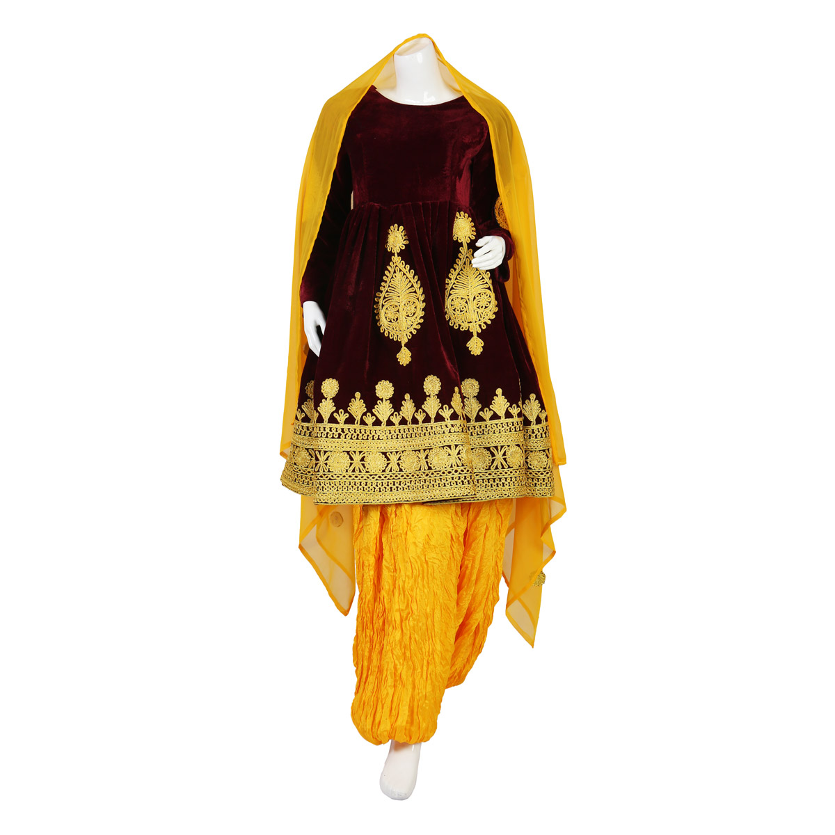 Gande Afghani | Velvet 3-Piece Full Set