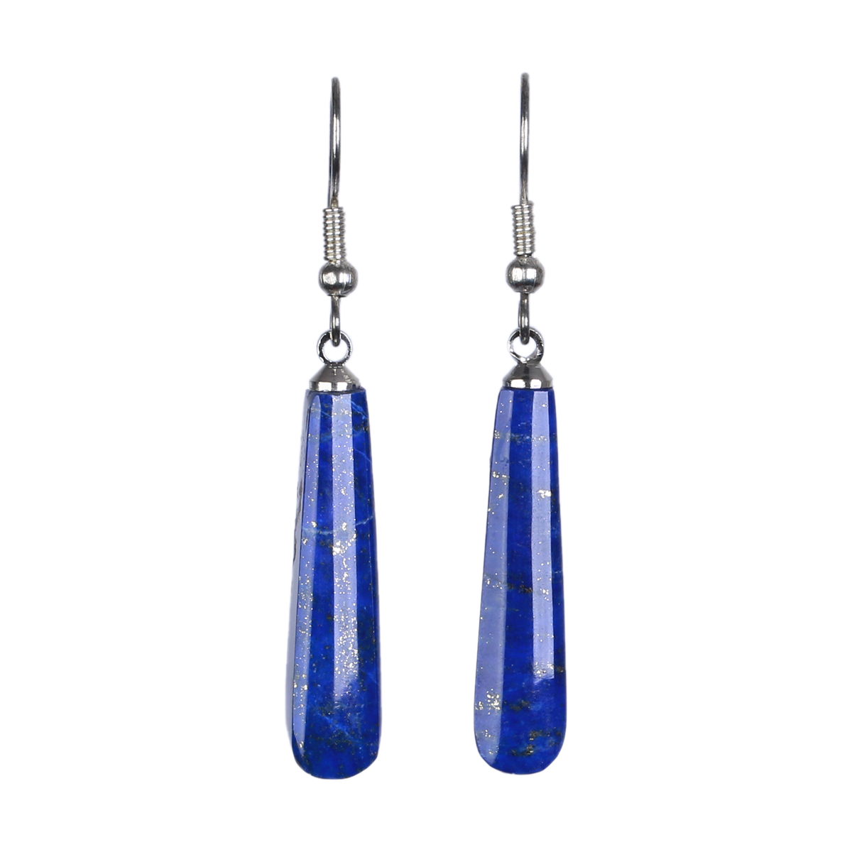 Blue Lapis Lazuli Jewelry Set | Sterling Silver Choker Necklace, Teardrop Earrings & Bracelet