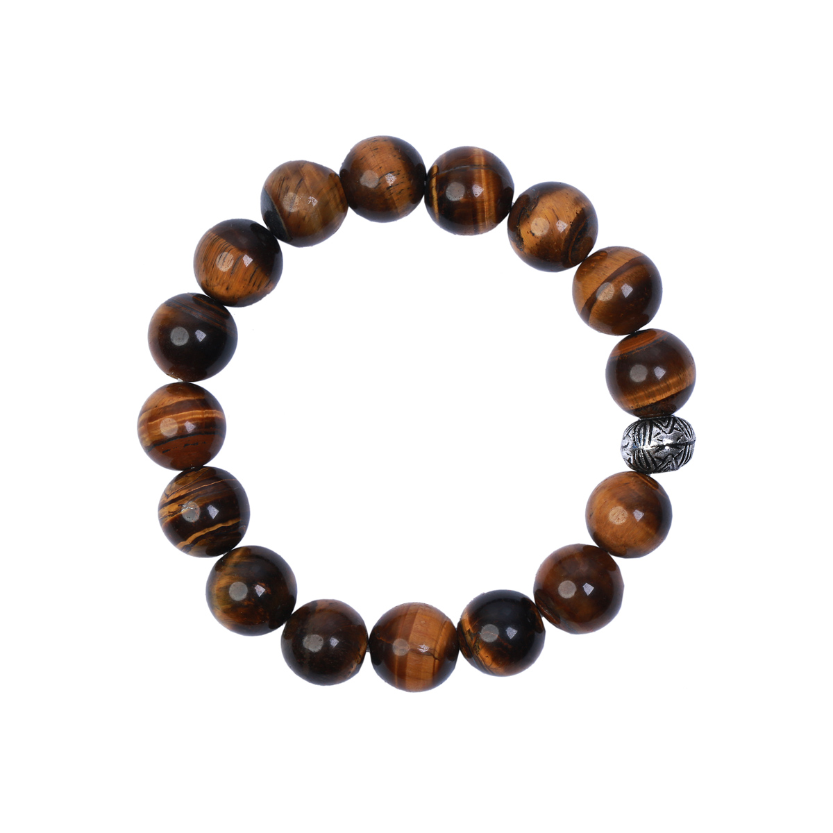 Brown Tiger Eye Beaded Jewelry Design | Sterling Silver Necklace, Earrings & Bracelet