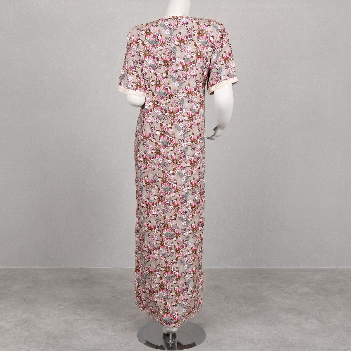 Printed A-Line Maxi | Cream Casual Wear Gown