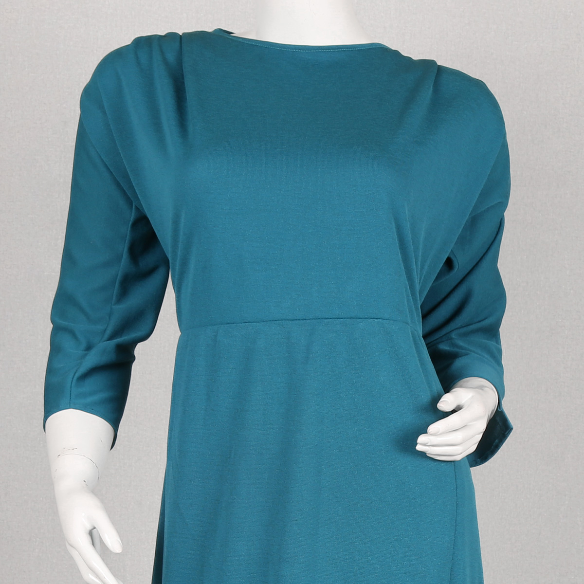 Simple Plain Gown | Teal Casual Wear Dress