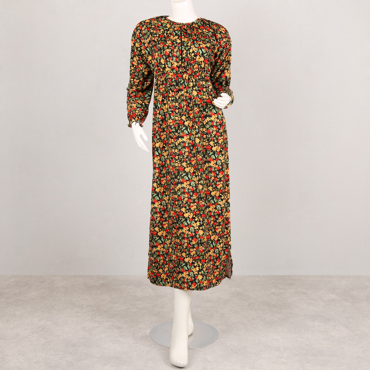All-Over Printed Stretch Maxi | Plain Casual Wear Gown