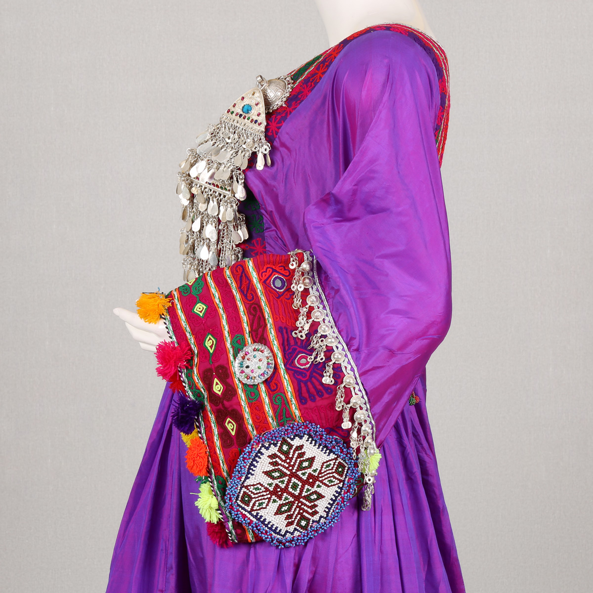 Aseel Purple Gande Afghani| 3-Piece Traditional 