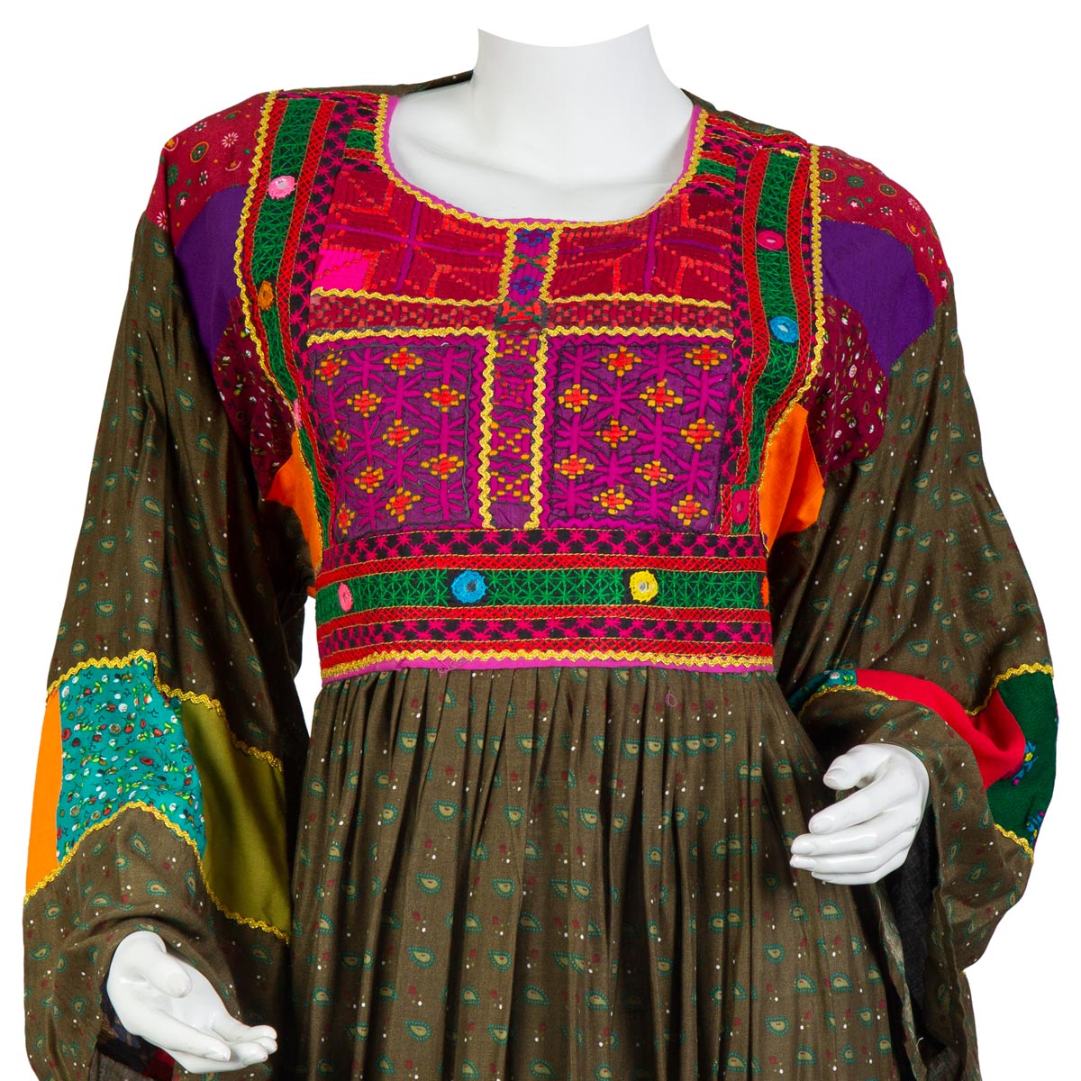Multi-Color Embroidered Maxi | Cotton Maxi for Women