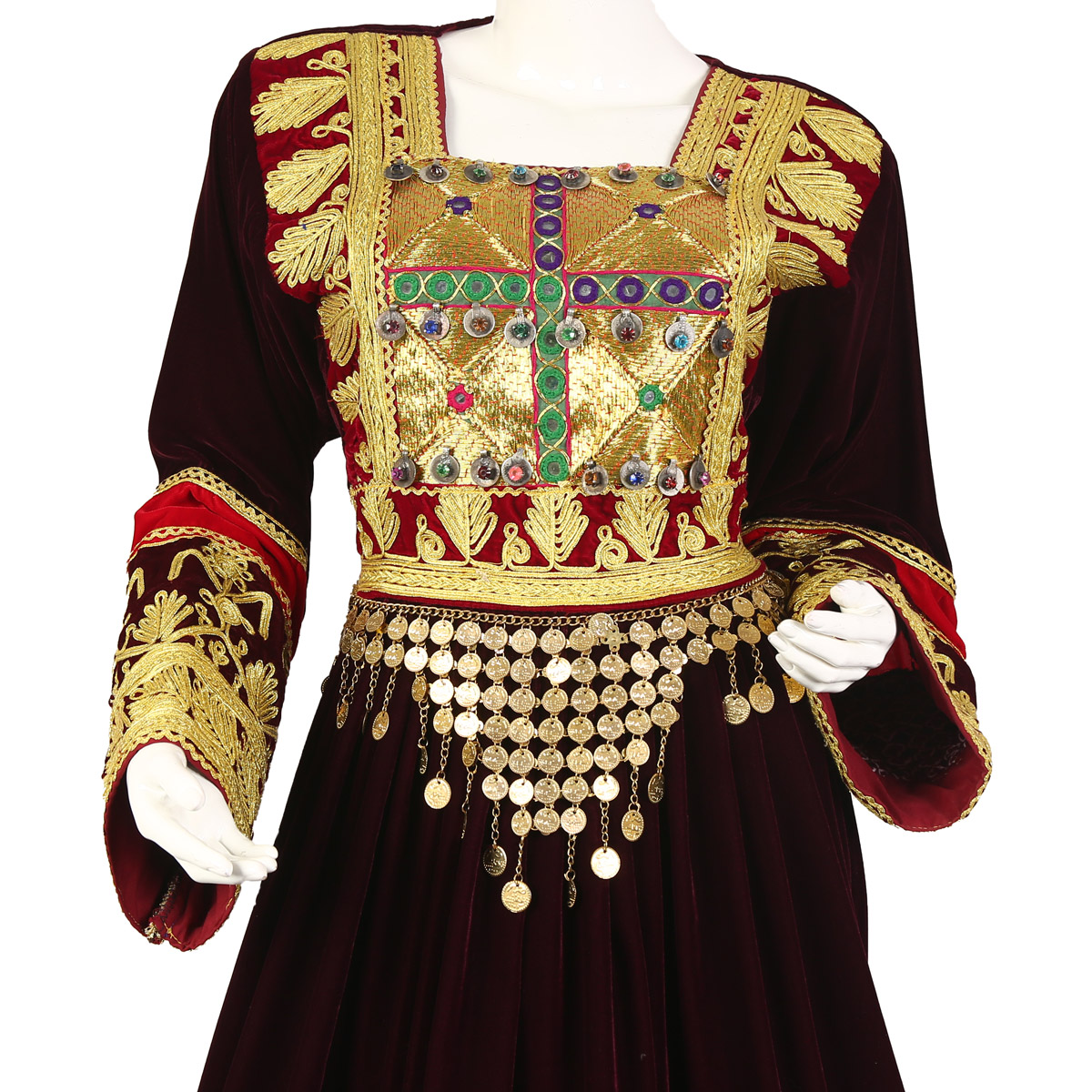 Full Mazari Embroidered Handmade Dress