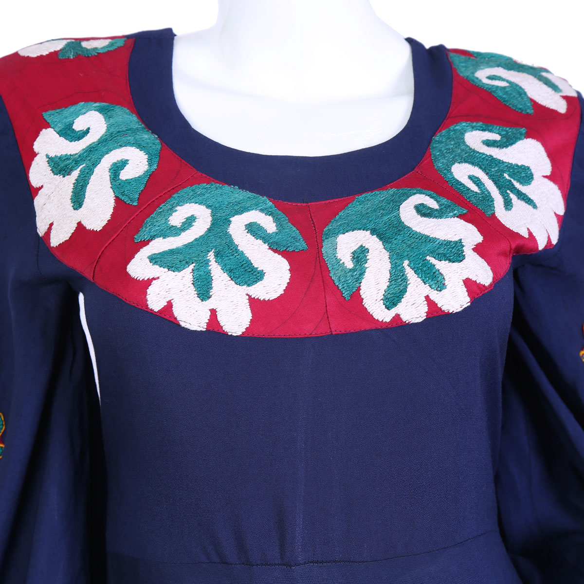 Afghan Dark Blue Long Dress