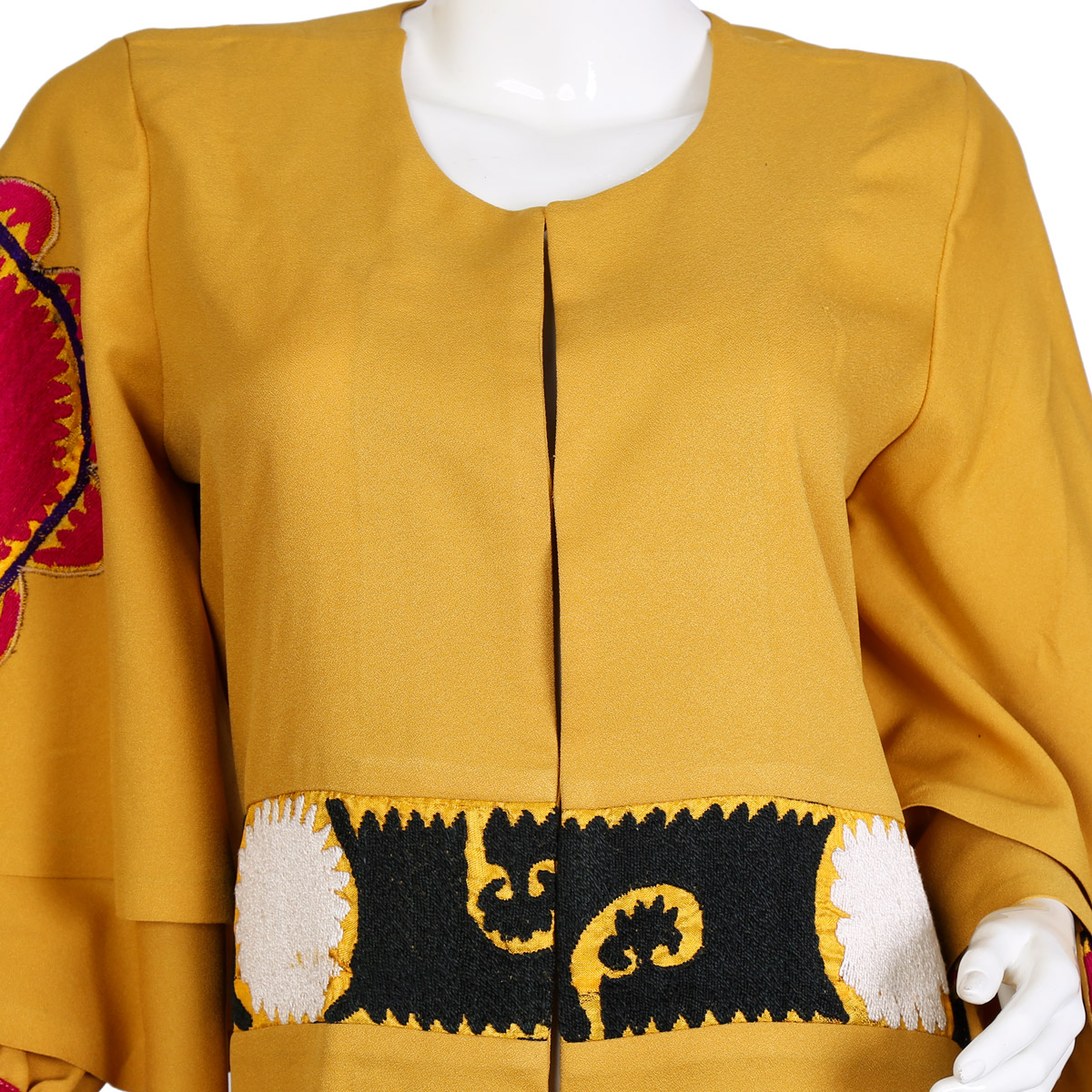 Afghan Dark Yellow Long Dress