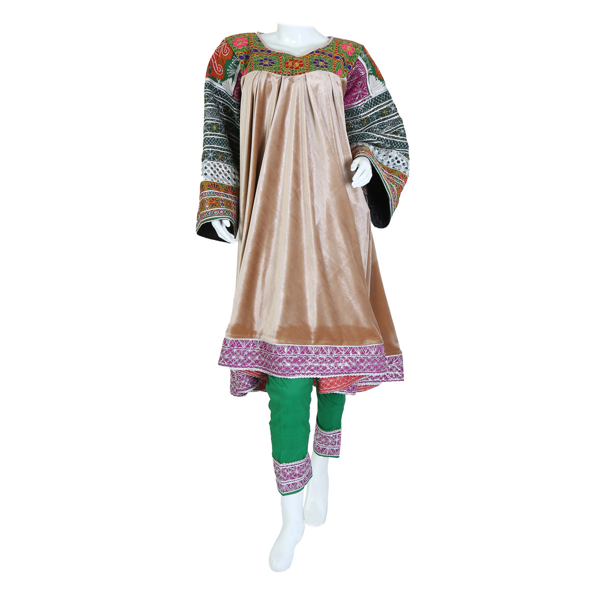 Afghan Short Dress with Trousers