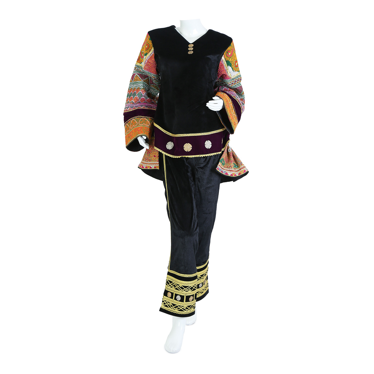 Afghan Short Dress with Trousers 