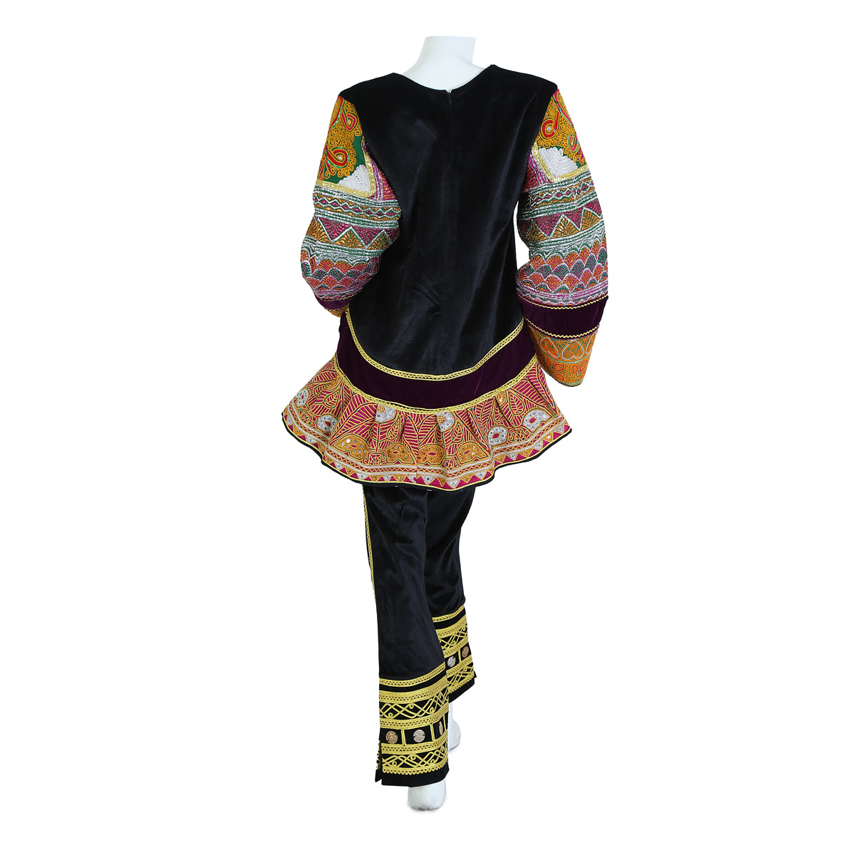 Afghan Short Dress with Trousers 