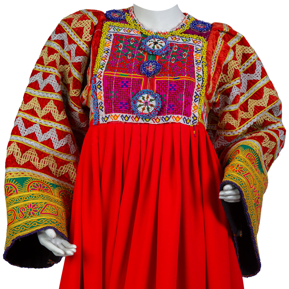 Bridal Embroidered Dress | Red Wedding Bridal Outfit