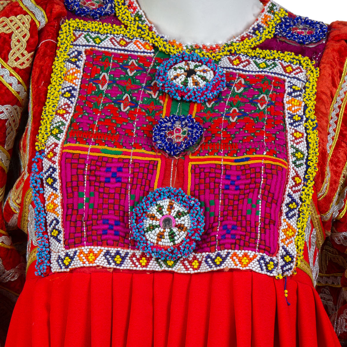 Bridal Embroidered Dress | Red Wedding Bridal Outfit