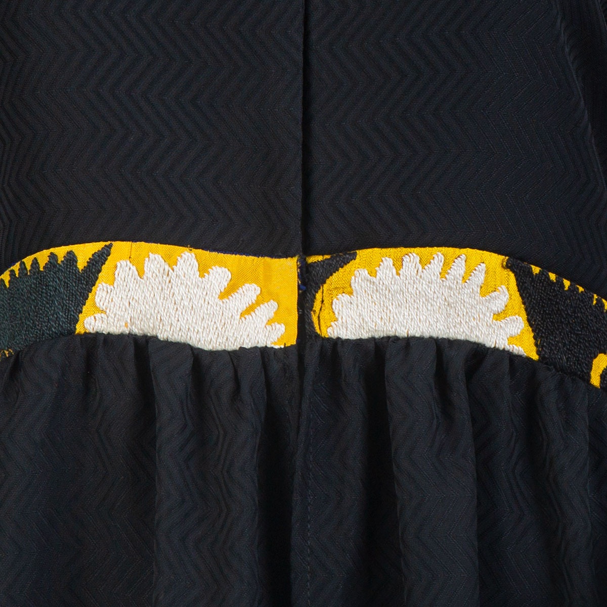 Simple Black Embroidered Handmade Afghani Chapan for Women