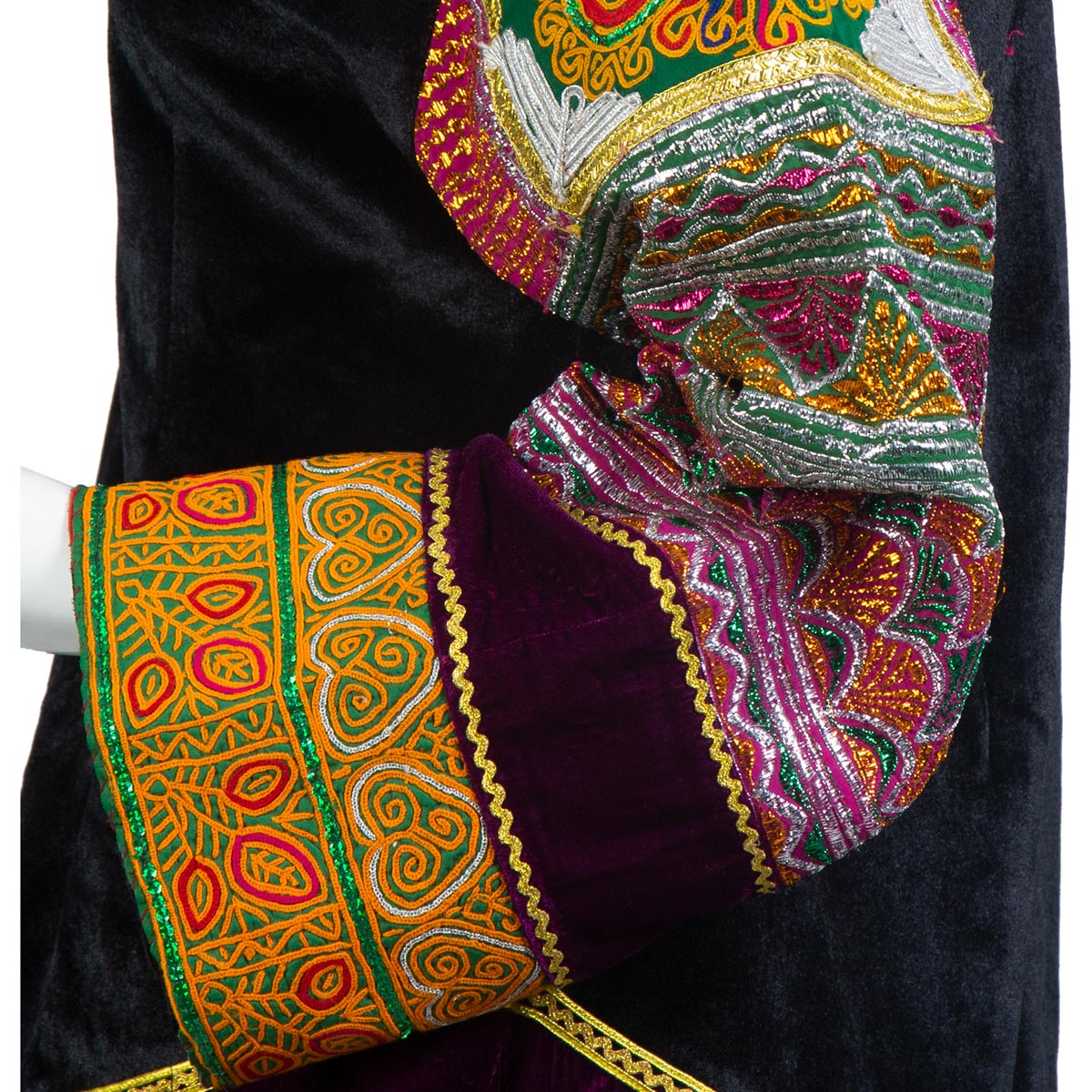Kochi Styled Short Dress | Black Velvet Skirt