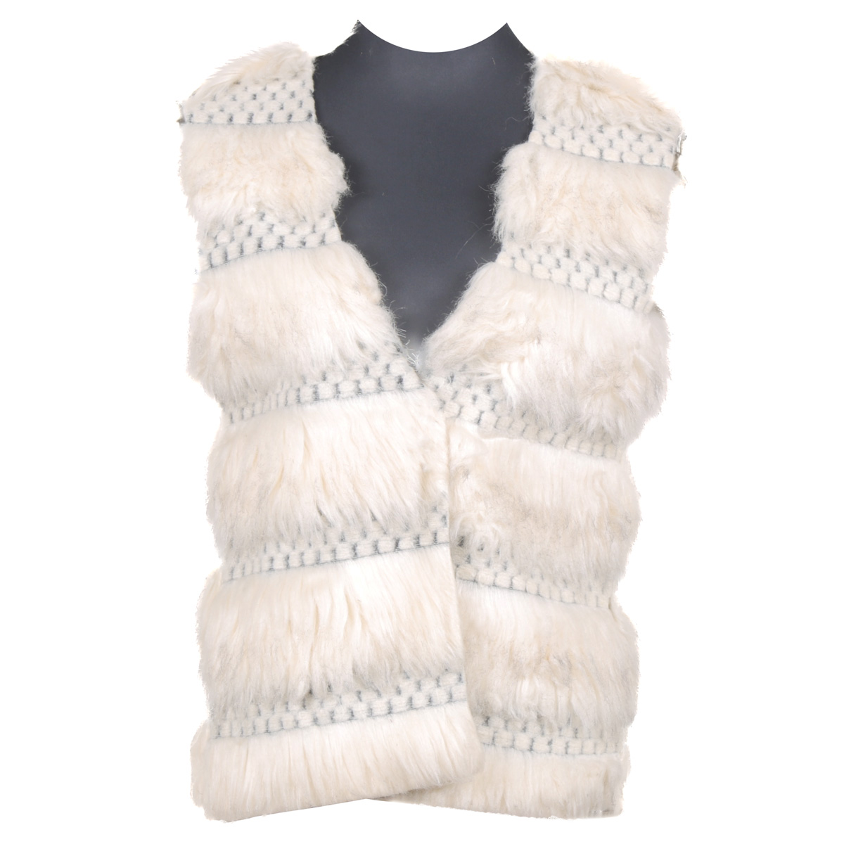 Faux-Fur Handmade Sleeveless Jacket | Waistcoat