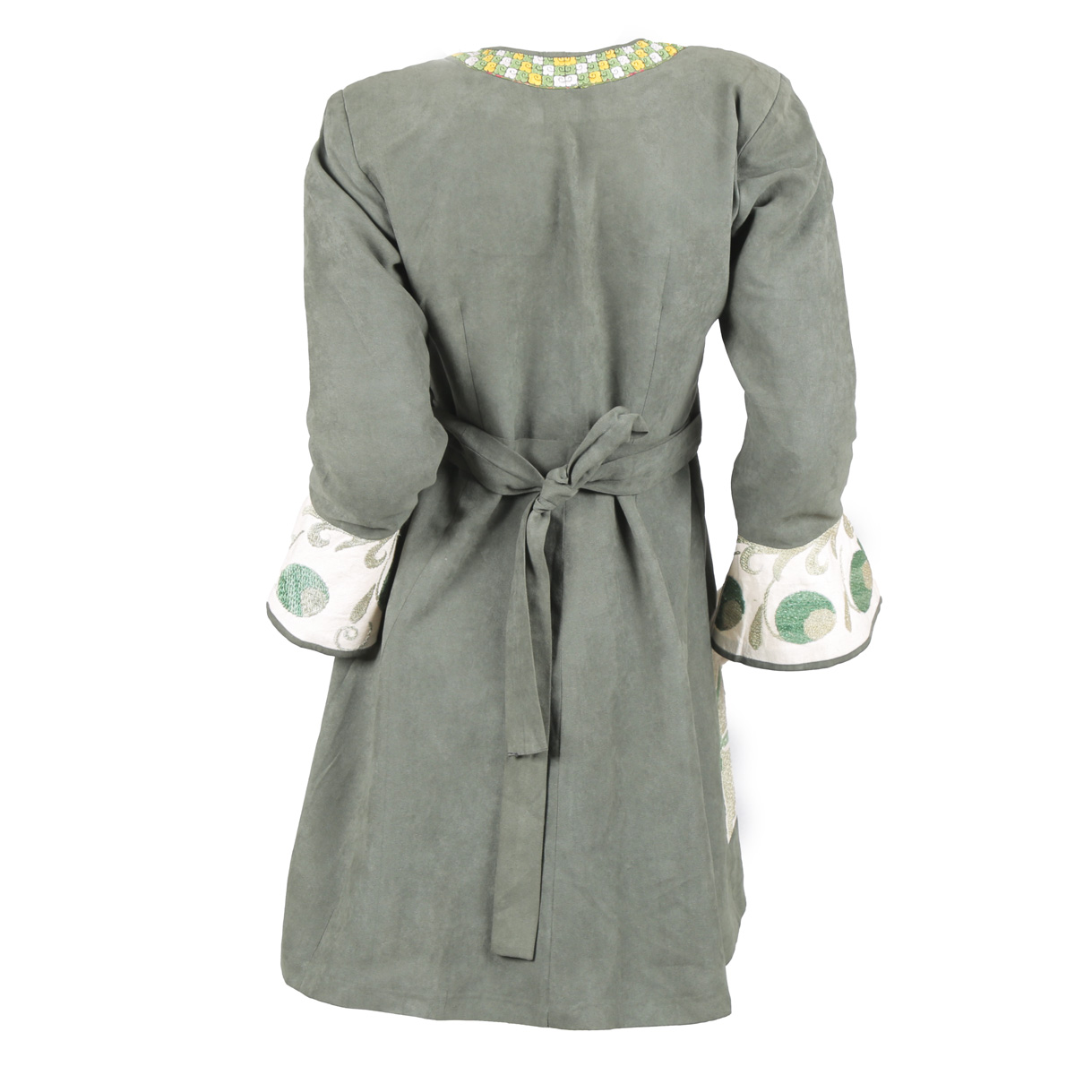 Printed Gray Casual Wear Dress | Zipped Knee Length Shirt Dress