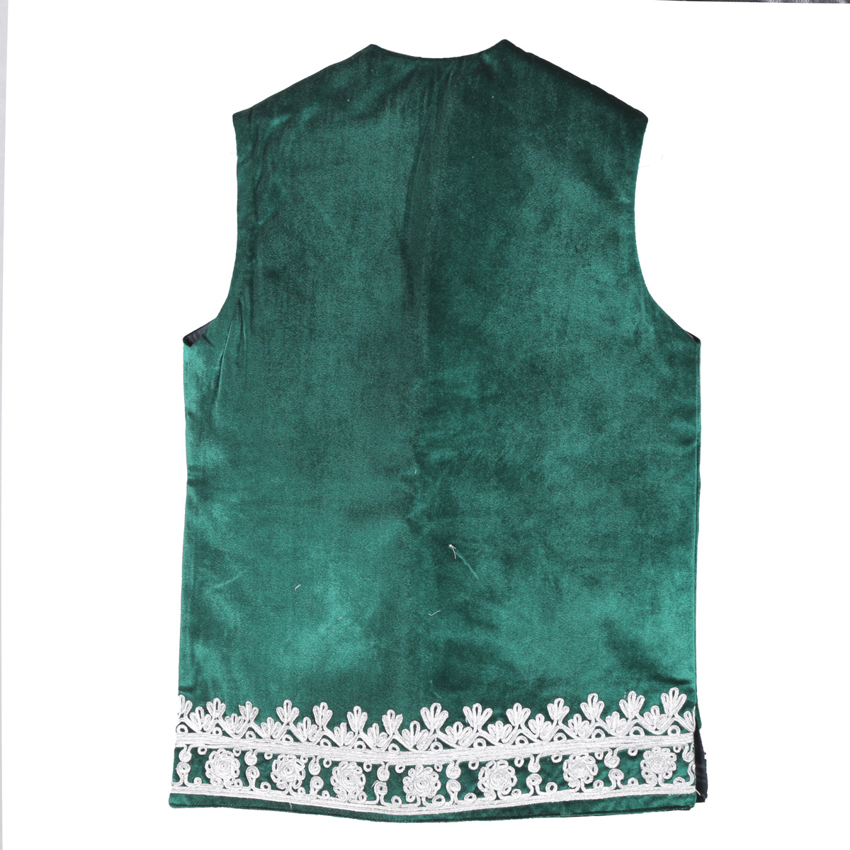 Green Embroidered Waistcoat