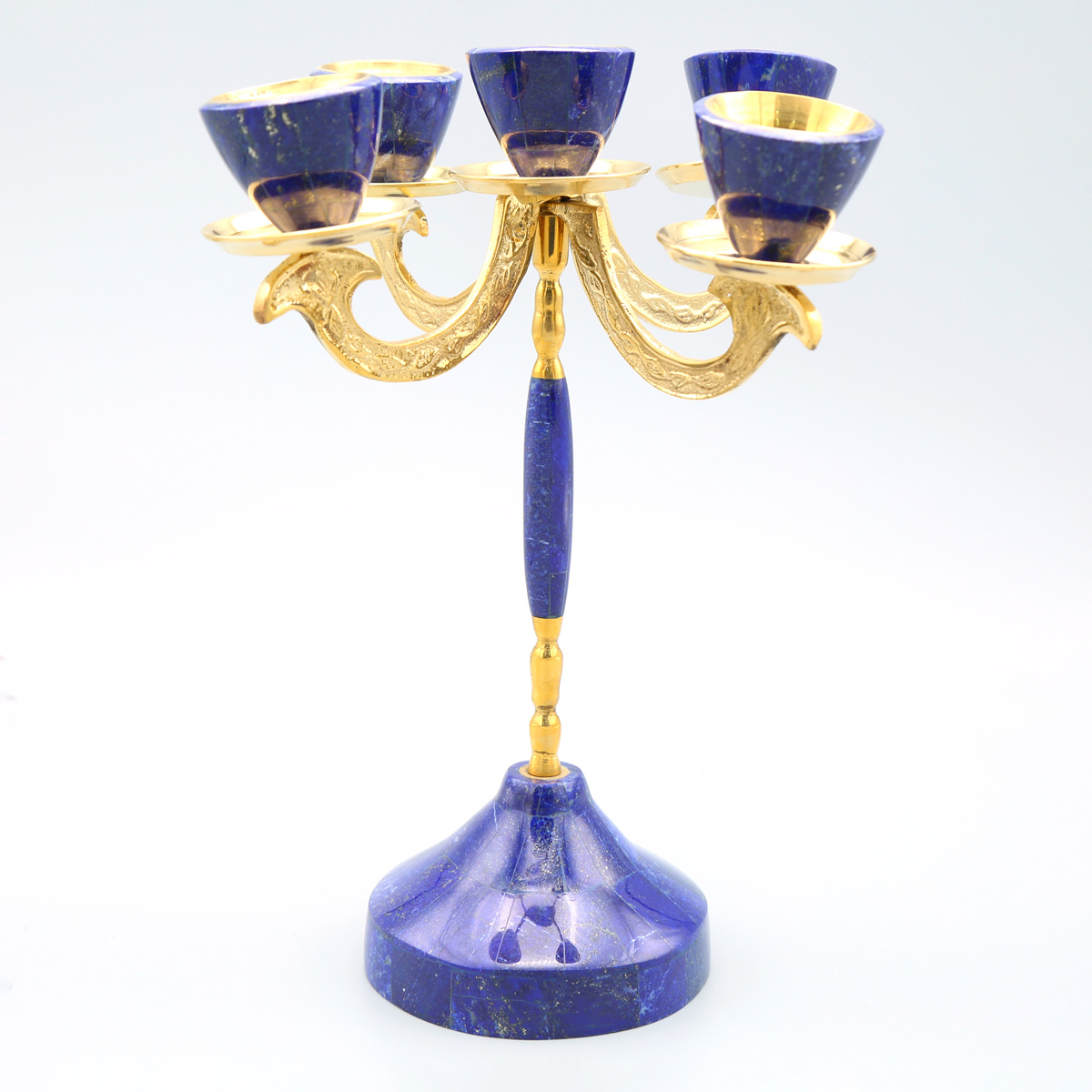 Handmade Candle Holder | Blue Lapis Candle Stand