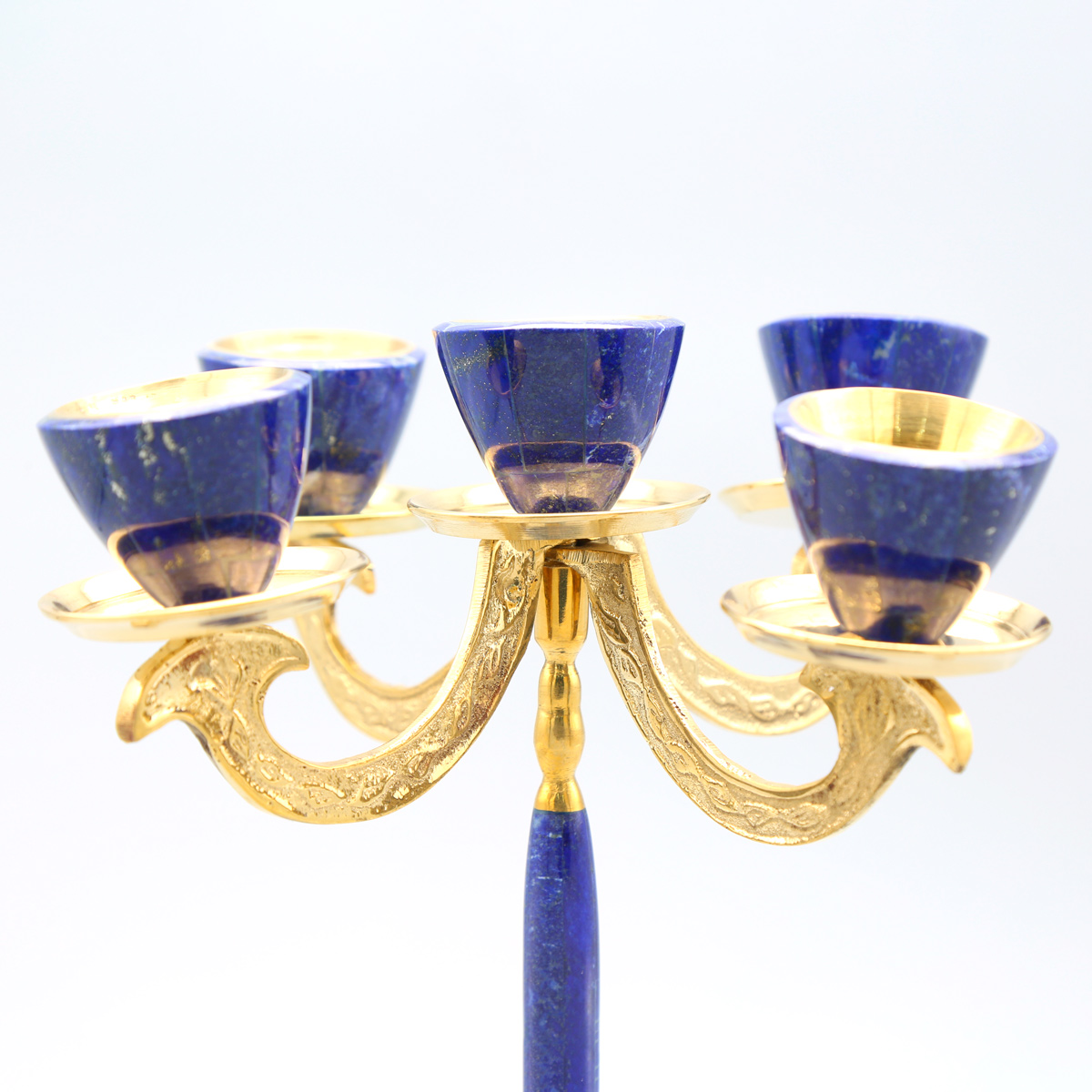 Handmade Candle Holder | Blue Lapis Candle Stand