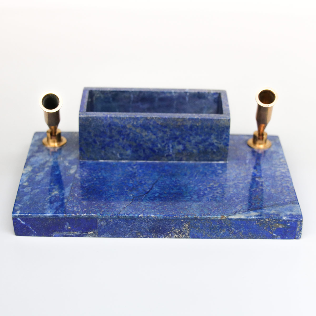 Lapis Gemstone Pen Holder | Handmade Pen Stand