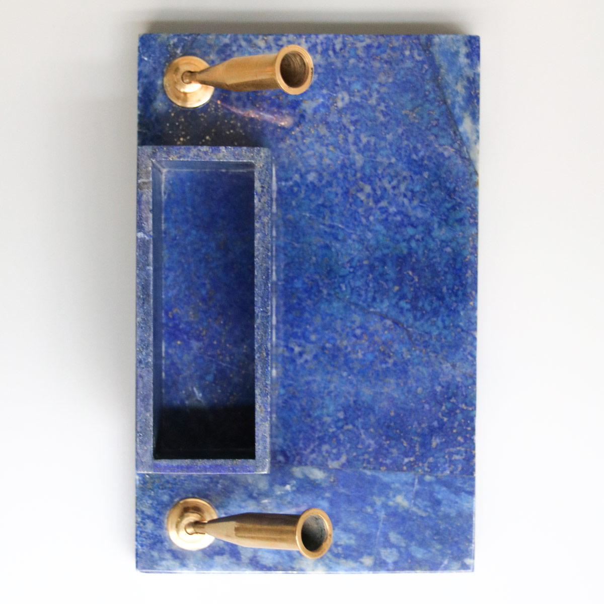 Lapis Gemstone Pen Holder | Handmade Pen Stand