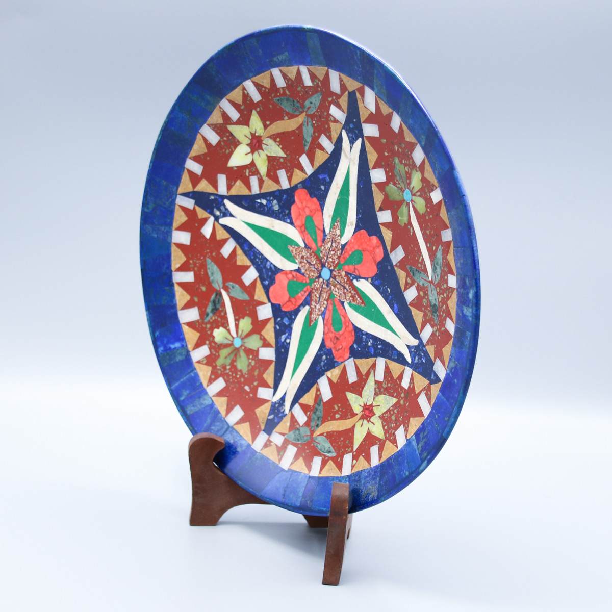 Wall Hanging Plate | Multi-Stoned Handmade Plate