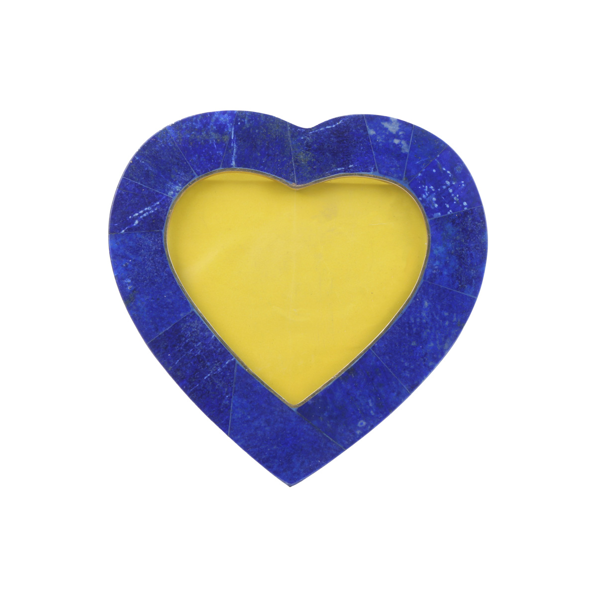Lapis Lazuli Heart Shape Photo Frame | Marble Stone Photo Frame