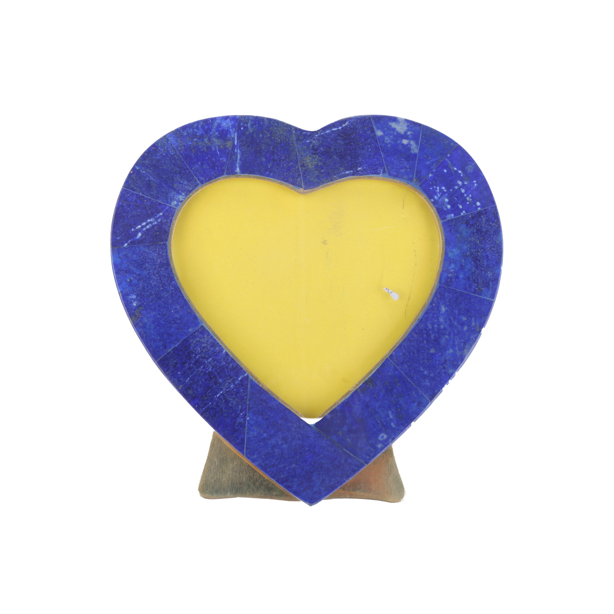 Lapis Lazuli Heart Shape Photo Frame | Marble Stone Photo Frame