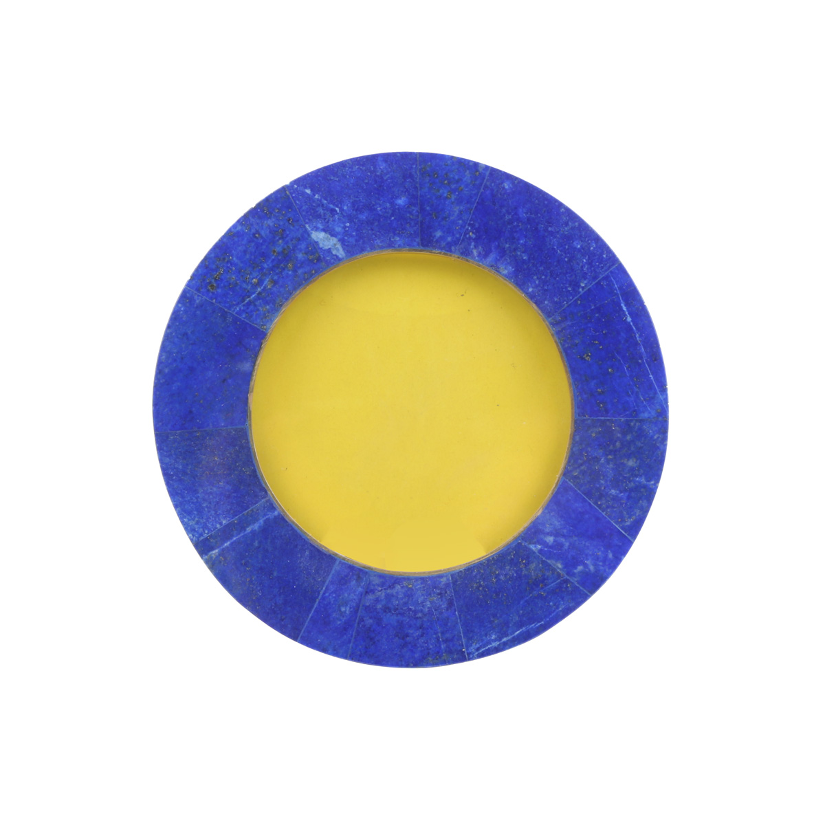 Lapis Lazuli Round Photo Frame | Marble Stone Circle Photo Frame